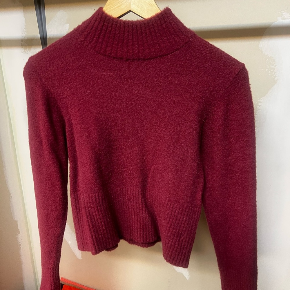 Ardene Burgundy Turtleneck Sweater